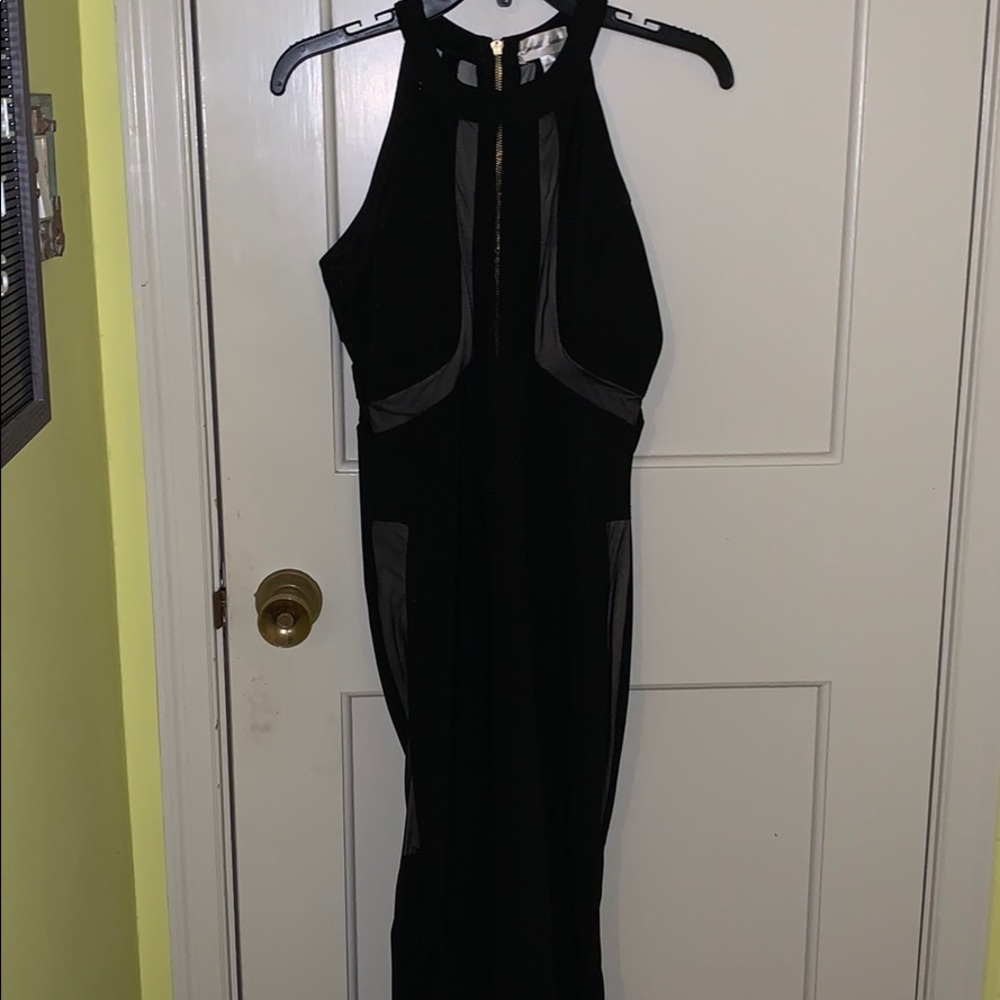 Black Prom Dress with Tasteful Opening